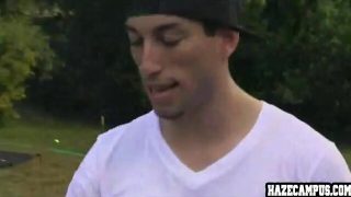 Gay sex outside with pledges